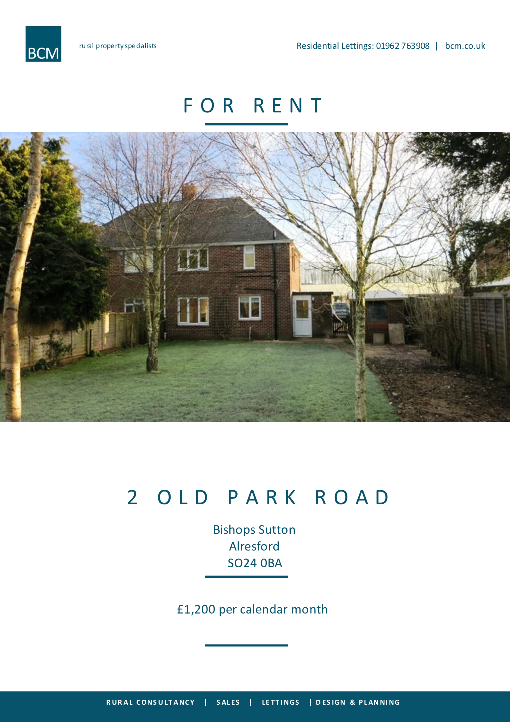 For Rent 2 Old Park Road