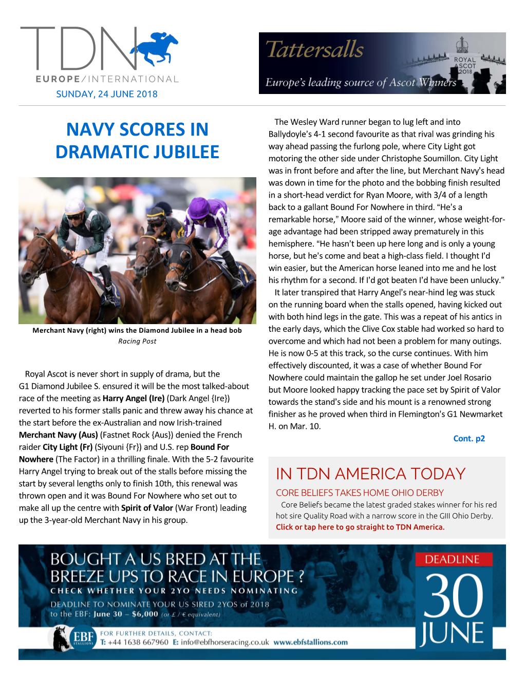 Navy Scores in Dramatic Jubilee Cont