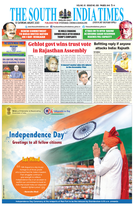 Gehlot Govt Wins Trust Vote in Rajasthan