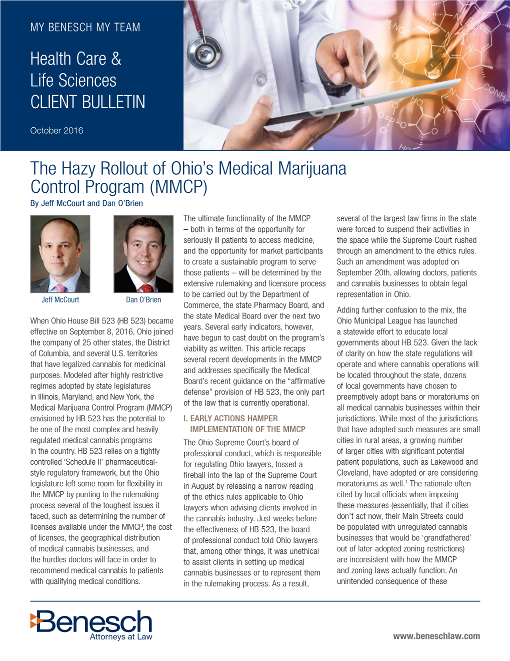 The Hazy Rollout of Ohio's Medical Marijuana Control Program (MMCP