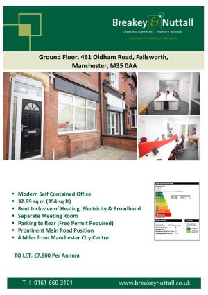 Ground Floor, 461 Oldham Road, Failsworth, Manchester, M35 0AA