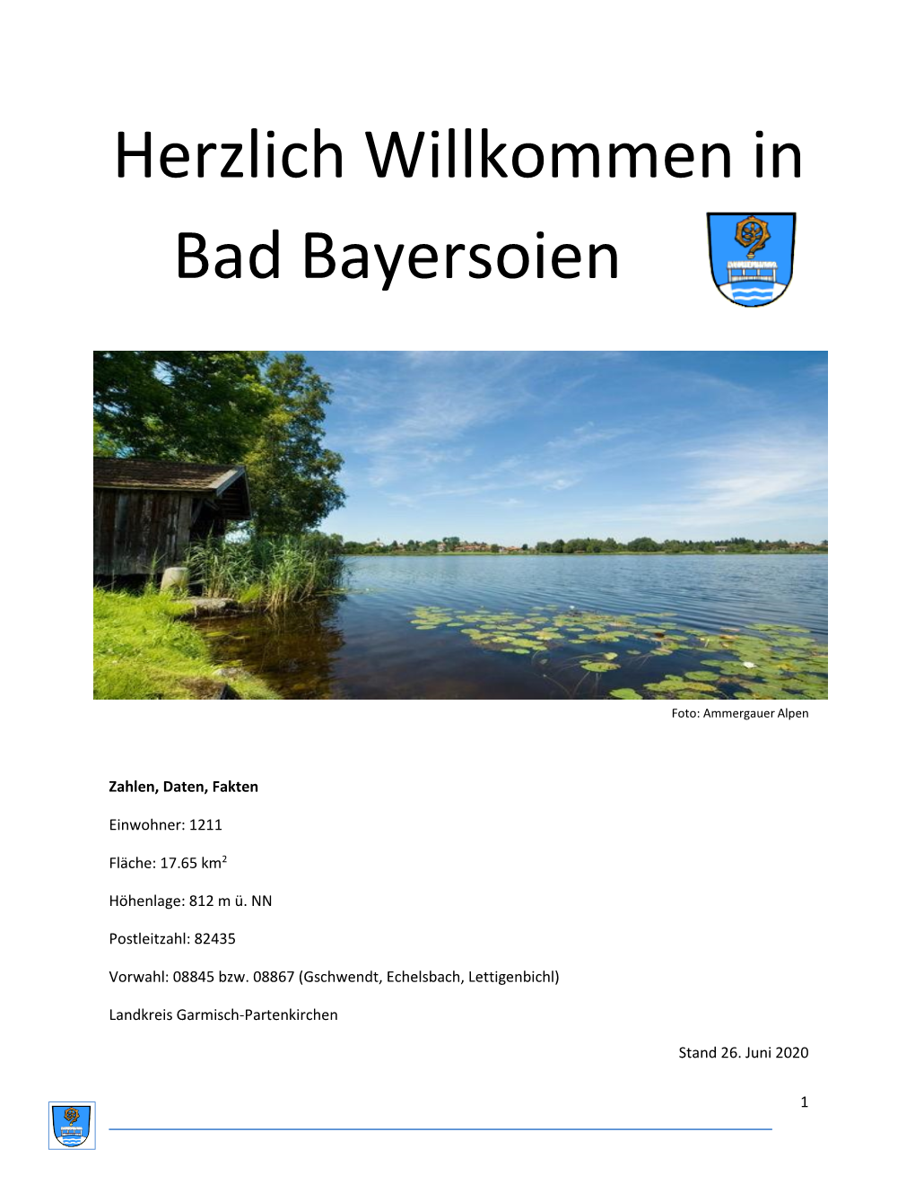 Herzlich Willkommen in Bad Bayersoien