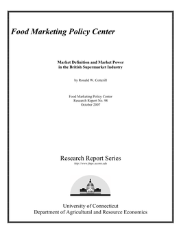 Food Marketing Policy Center