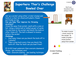 Superhero Thor's Challenge Bowled Over