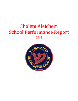 Sholem Aleichem School Performance Report 2014