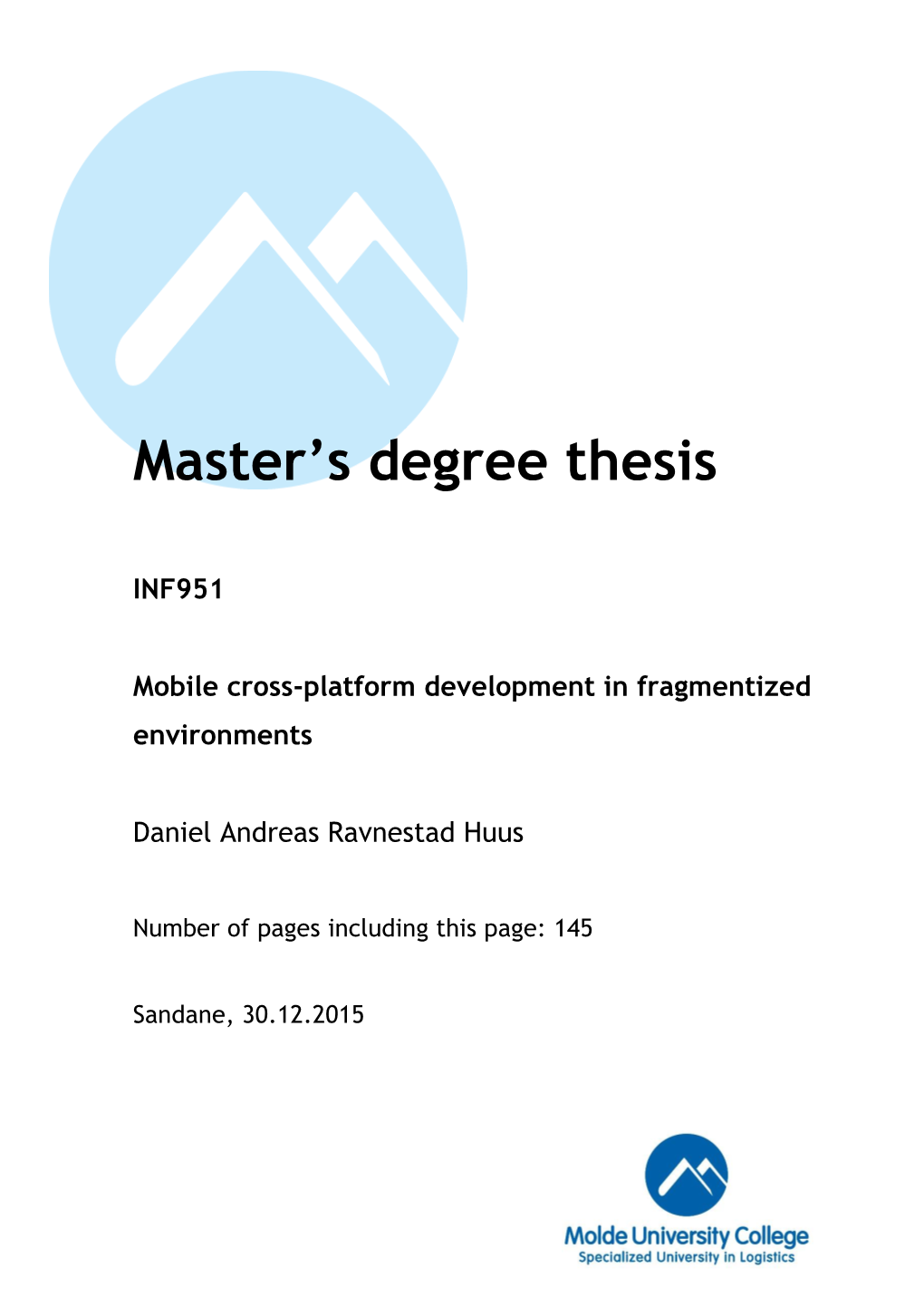 Master's Degree Thesis