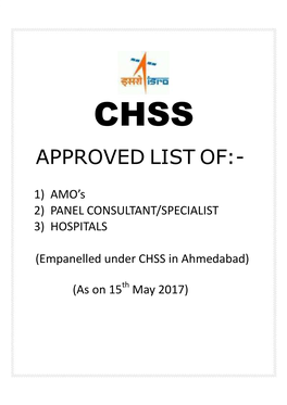 Approved List Of