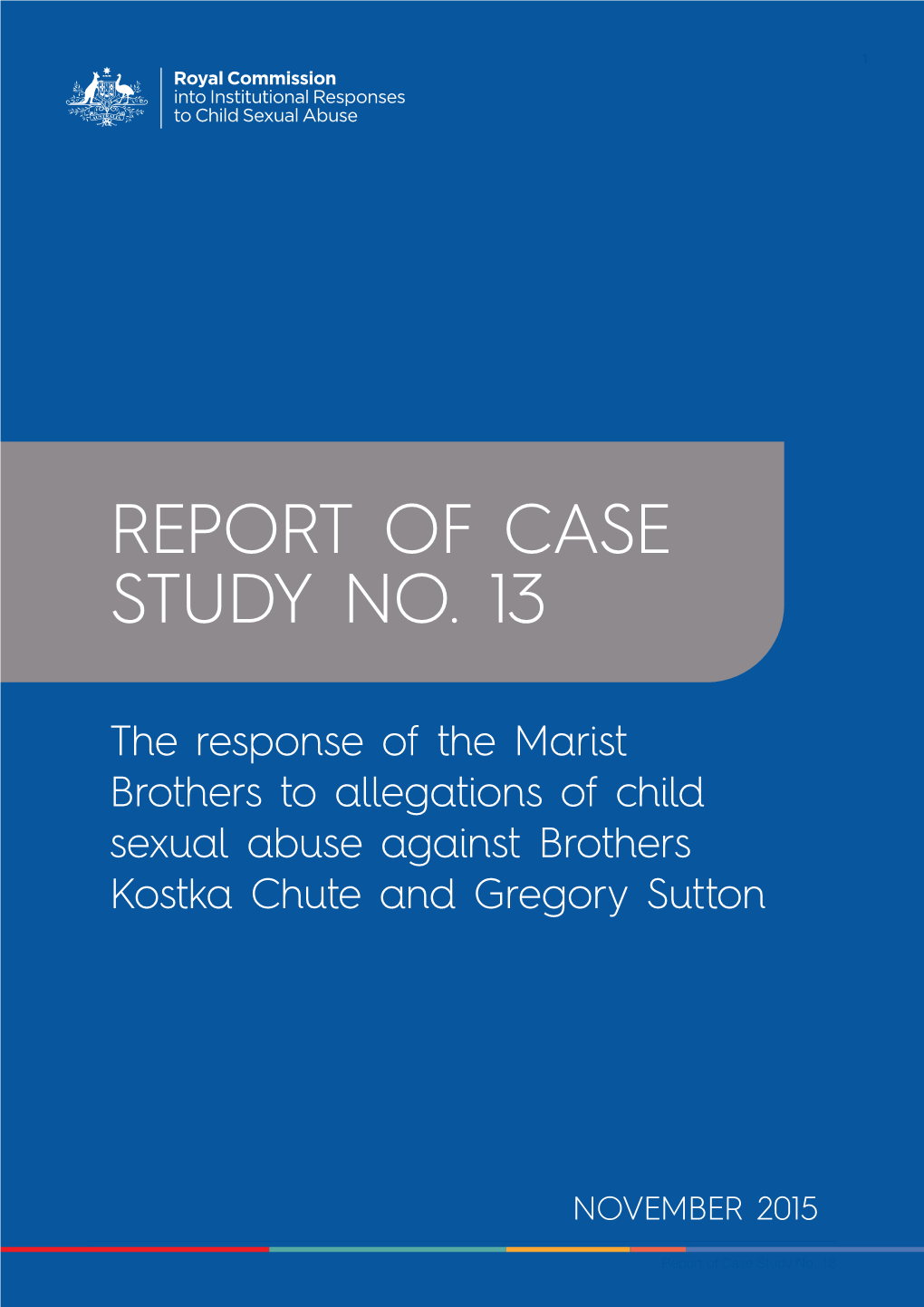 Report of Case Study 13