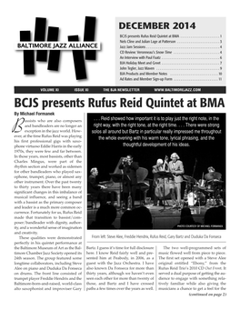 BCJS Presents Rufus Reid Quintet at BMA