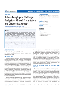 Bullous Pemphigoid Challenge: Analysis of Clinical Presentation and Diagnostic Approach