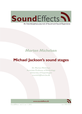 Morten Michelsen Michael Jackson's Sound Stages