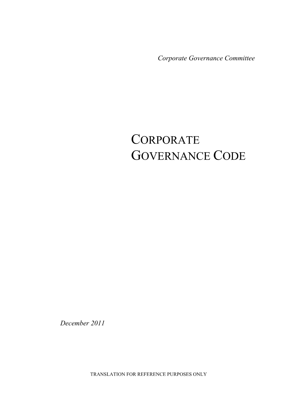 Corporate Governance Code