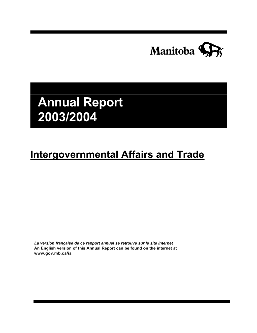 Annual Report 2003/2004