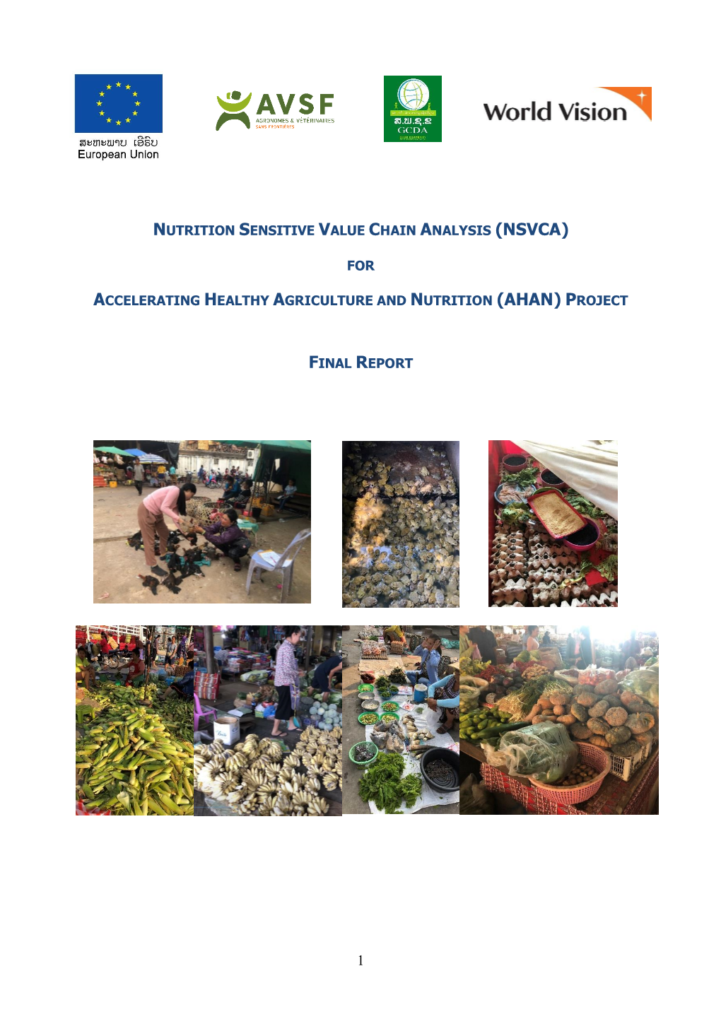 Nutrition Sensitive Value Chain Analysis (Nsvca)