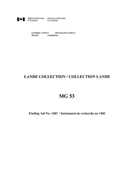 Lande Collection / Collection Lande