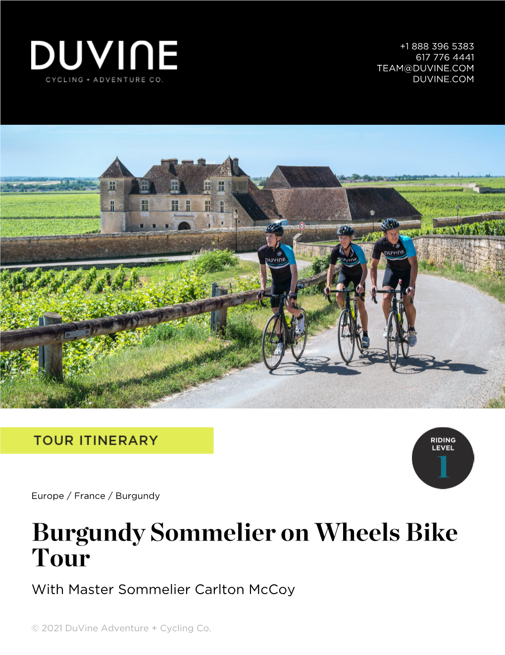 Burgundy Sommelier on Wheels Bike Tour with Master Sommelier Carlton Mccoy