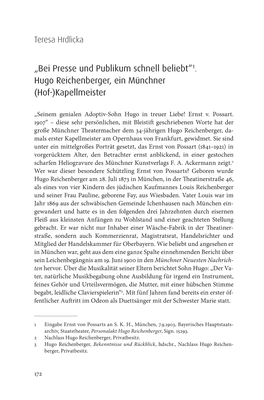 1. Hugo Reichenberger, Ein Münchner (Hof-)Kapellmeister