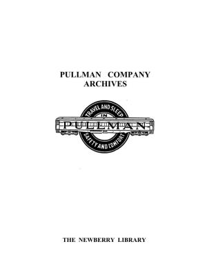 Pullman Company Archives
