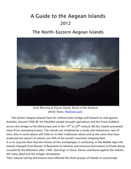 A Guide to the Aegean Islands 2012