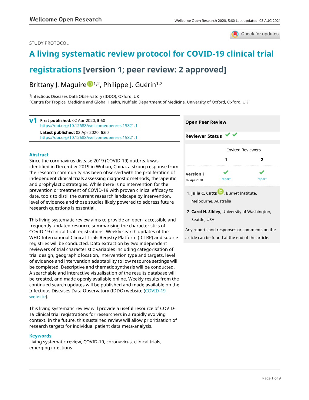 A Living Systematic Review Protocol for COVID-19 Clinical Trial Registrations [Version 1; Peer Review: 2 Approved]
