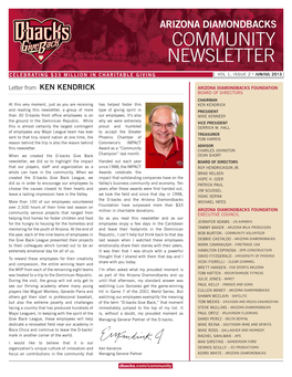 Community Newsletter Celebrating $33 Million in Charitable Giving Vol 1, Issue 2 • JUN/JUL 2013