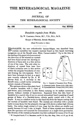 The Mineralogical Magazine