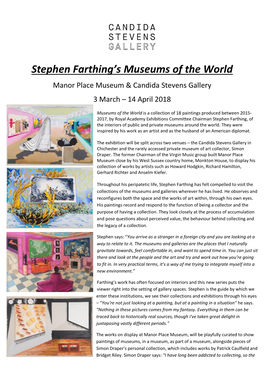 Stephen Farthing's Museums of the World