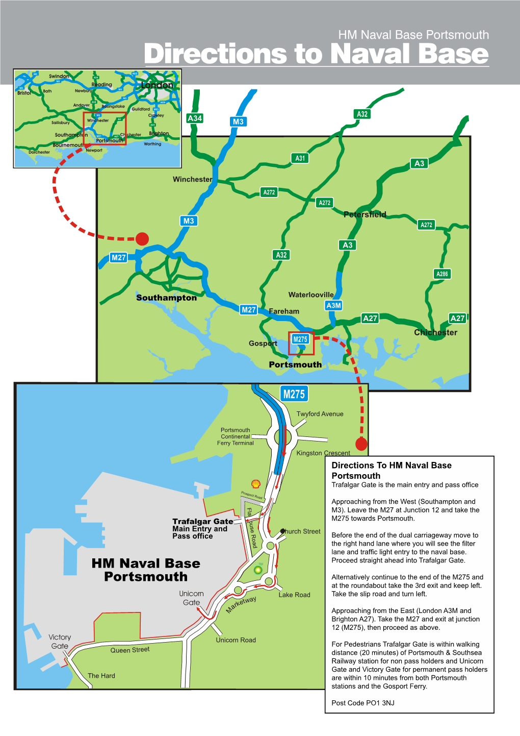 Directions to Naval Base