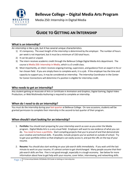 Guide to Getting an Internship