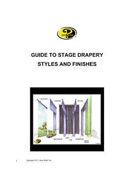 Guide to Stage Drapery Styles and Finishes