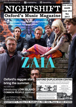 May Oxford’S Music Magazine 2017