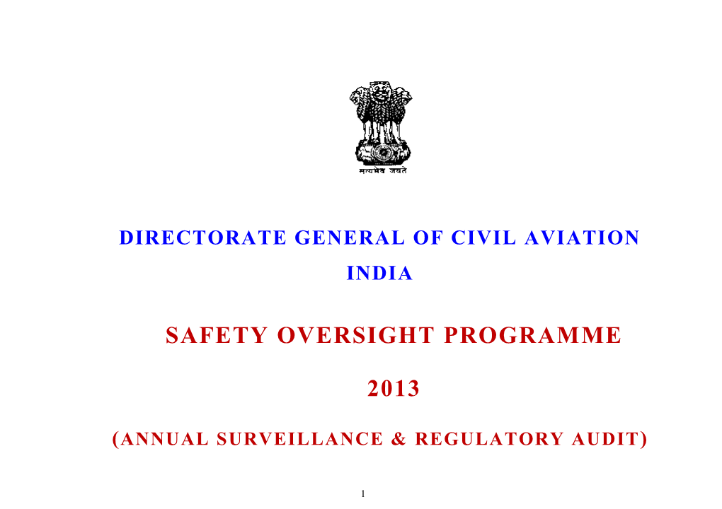 Surveillance Programme 2013