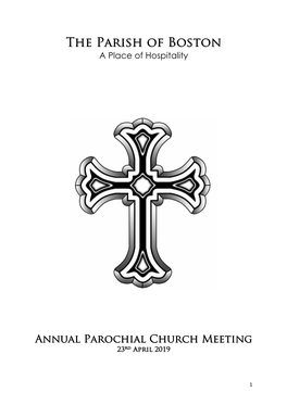 Annual Parochial Church Meeting 23Rd April 2019