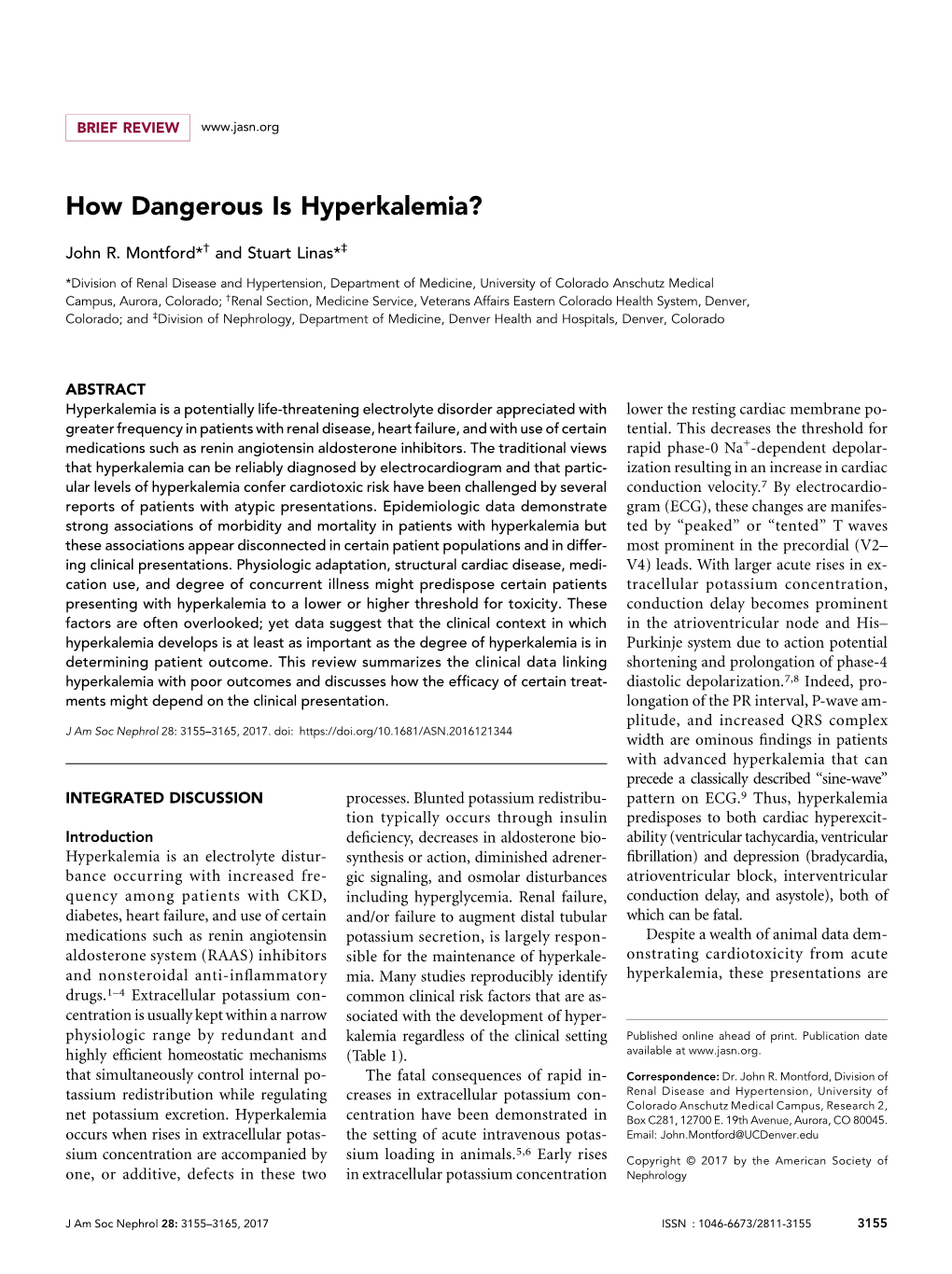 How Dangerous Is Hyperkalemia?