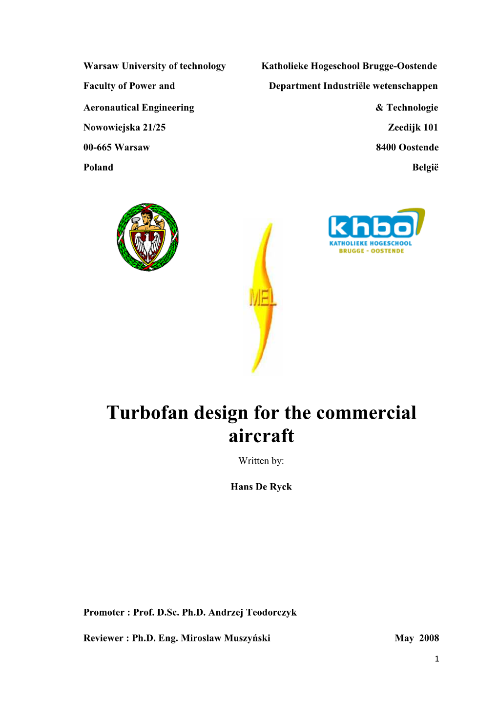 Turbofan Design for the Commercial Aircraft Final HOME2