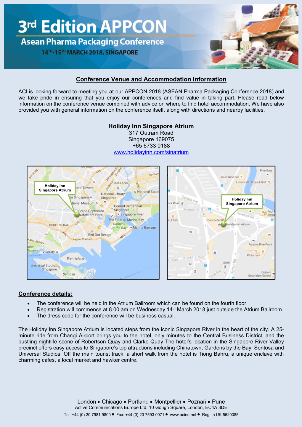 Conference Venue and Accommodation Information