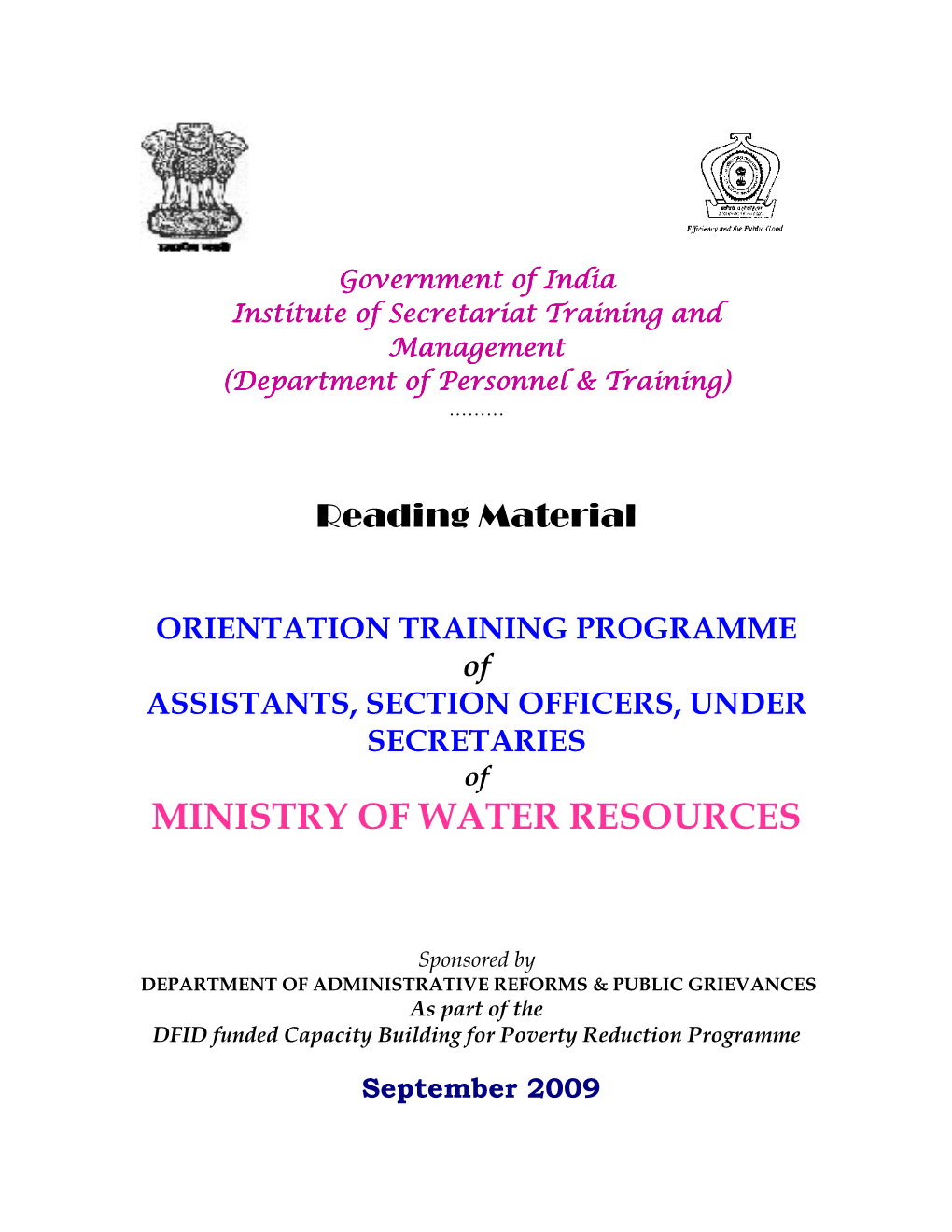 Ministry of Water Resources