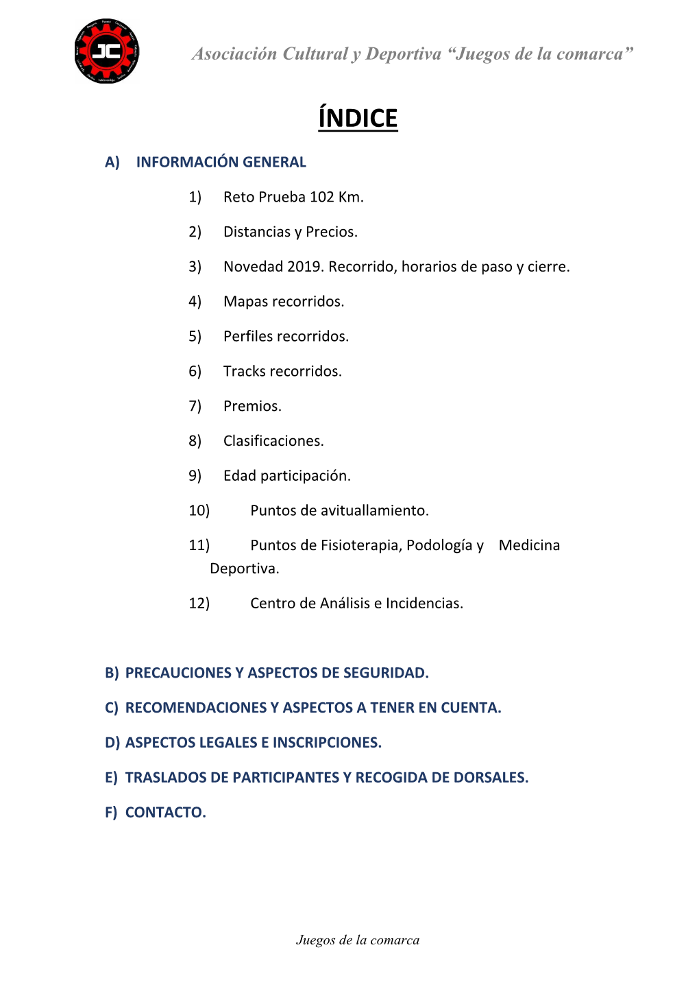 Reglamento De La Prueba De 102 Km 2019