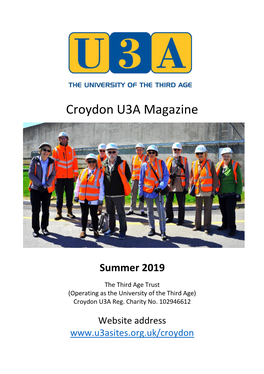 11. Croydon U3A Magazine, Summer 2019