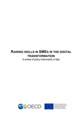 Raising Skills and Fostering Technology Adoption in Italian Smes