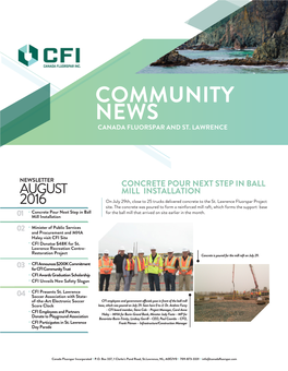 Community News Canada Fluorspar and St