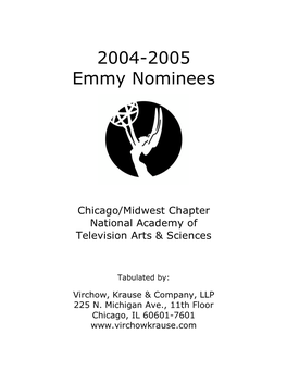2004-2005 Emmy Nominees