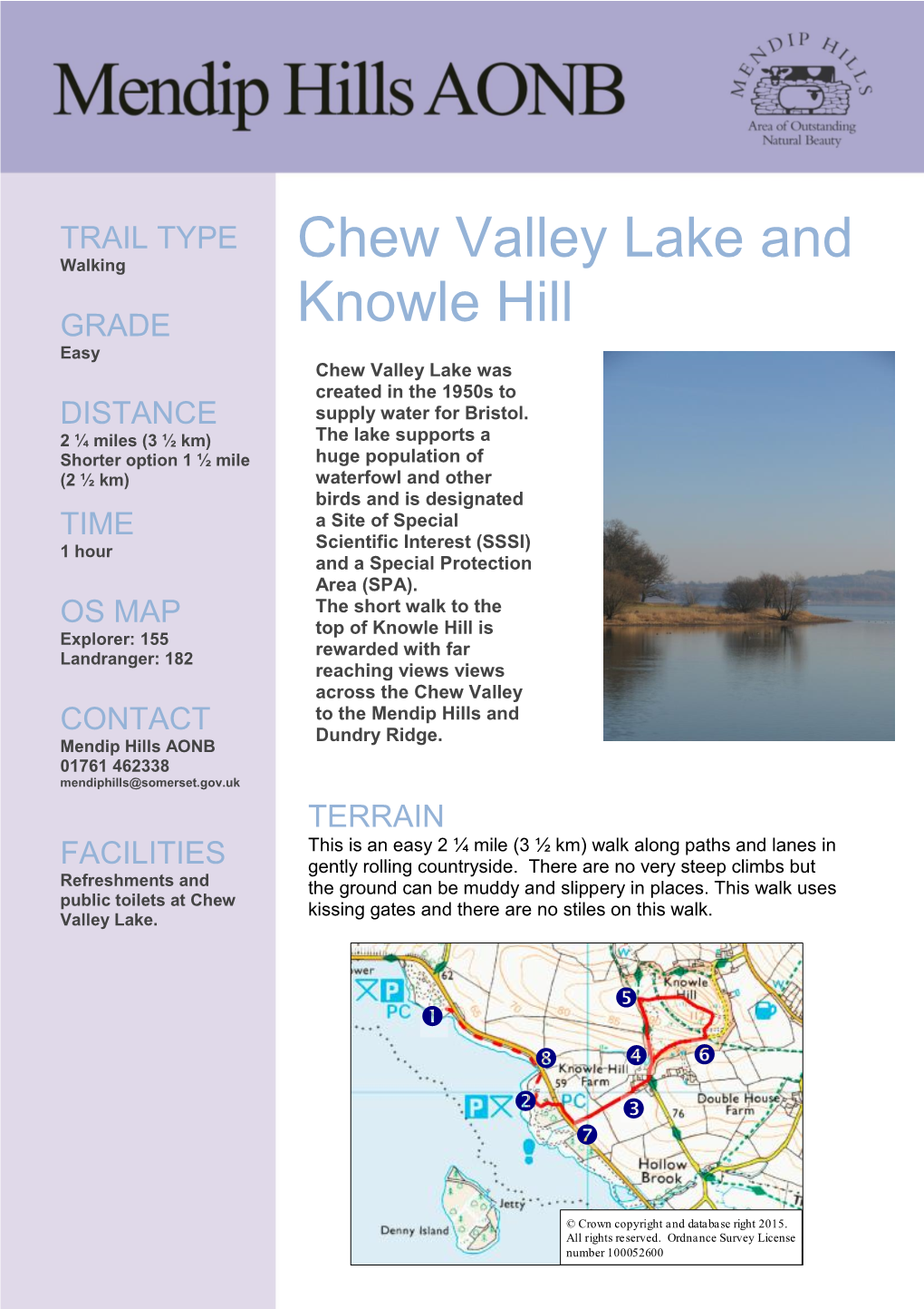 Chew Valley Lake and Knowle Hill Walk