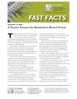 A Festive Season for Manitoba's Boreal Forest
