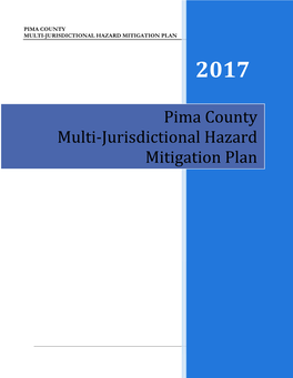 Pima County Multi‐Jurisdictional Hazard Mitigation Plan