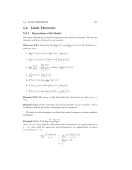 5.2 Limit Theorems