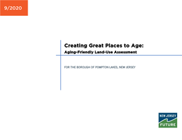 Creating Great Places to Age: Aging-Friendly Land-Use Assessment