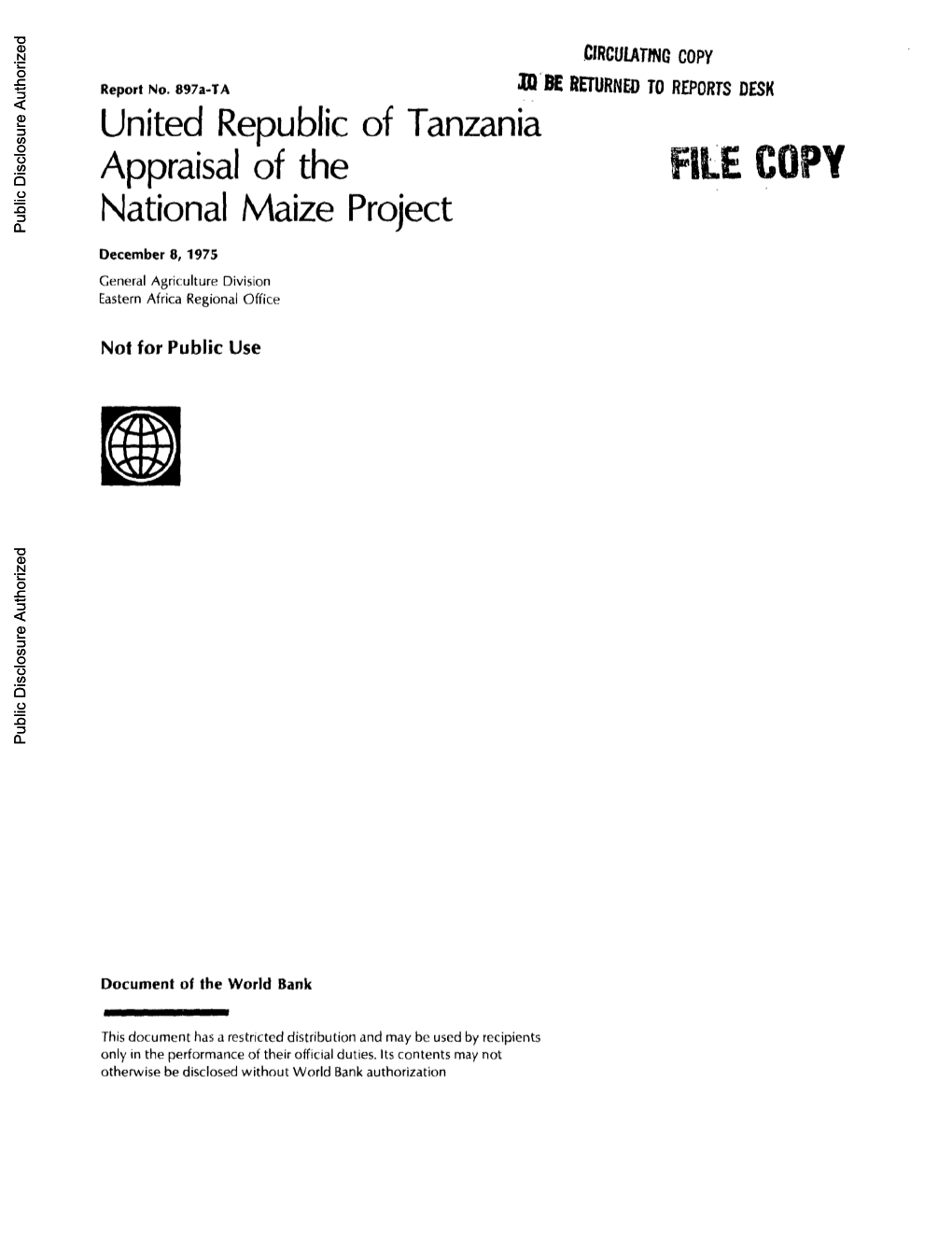 World Bank Document