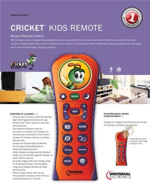 Cricket Kids Remote