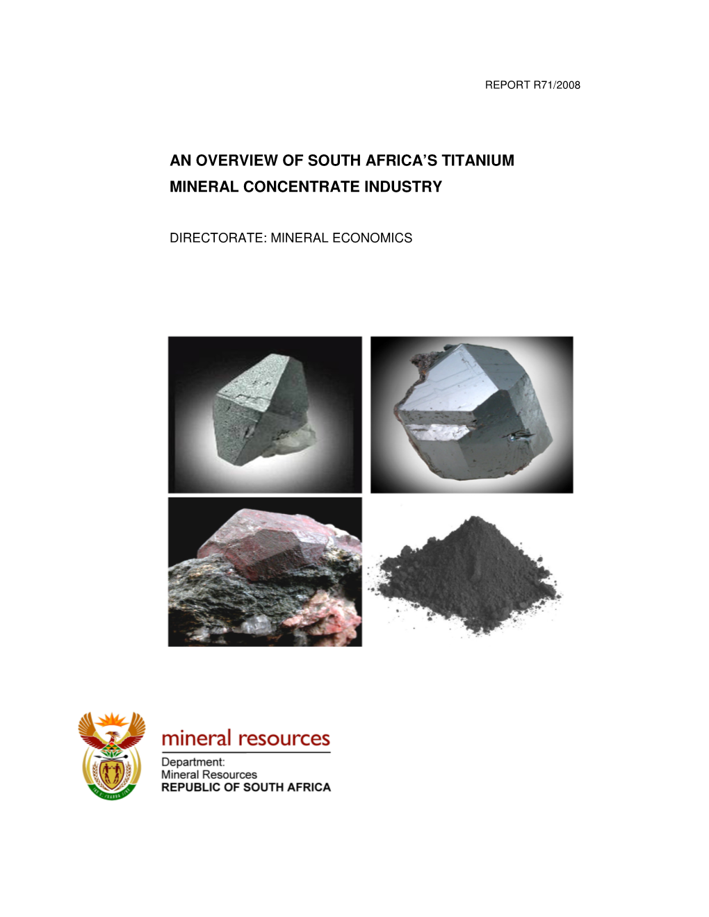 An Overview of South Africa's Titanium Mineral